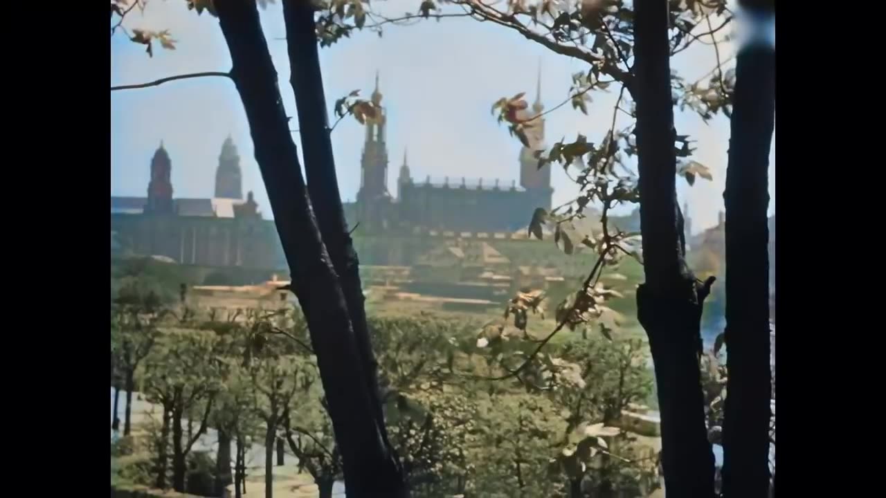 Beautiful Dresden before its destruction at the end of WWII colored