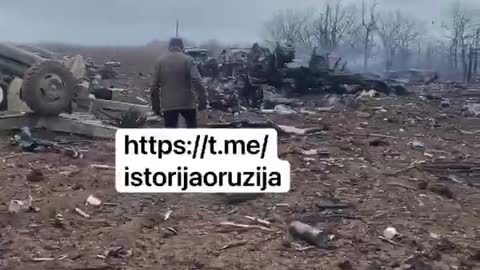 Mykolaev - Destroyed Russian Artillery Battery