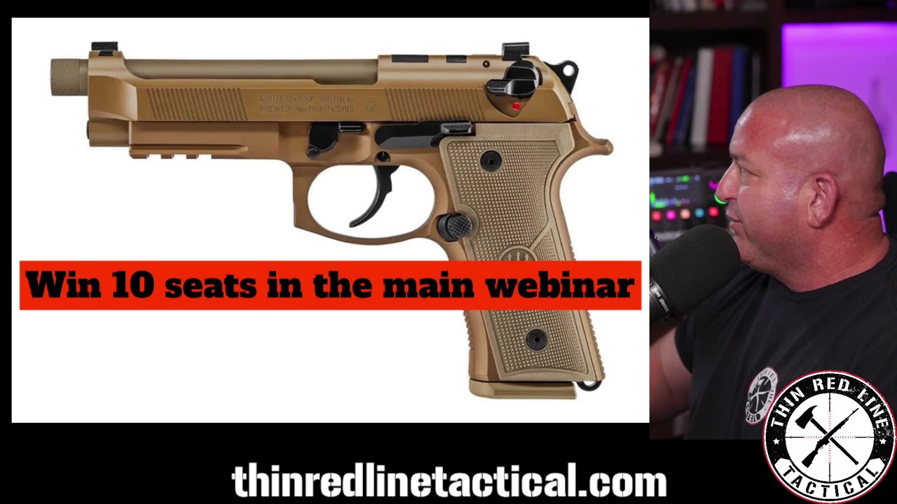 BERETTA M9A4 18 ROUND 9MM PISTOL MINI #1 FOR 10 SEATS IN THE MAIN WEBINAR