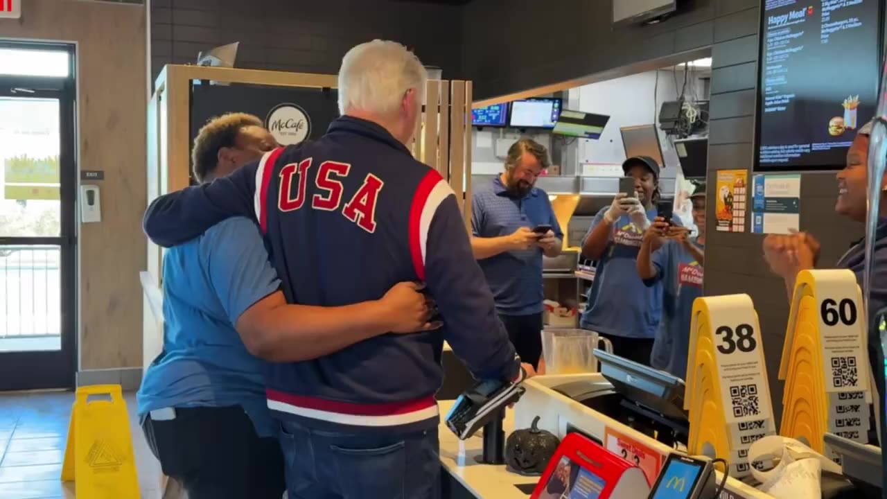 Bill Clinton went to a McDonalds while campaigning for Kamala