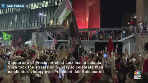 Supporters Of Brazil’s President-Elect Lula da Silva Celebrate Victory Over Bolsonaro