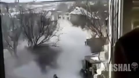 The moment of arrival of the russian projectile 🤯