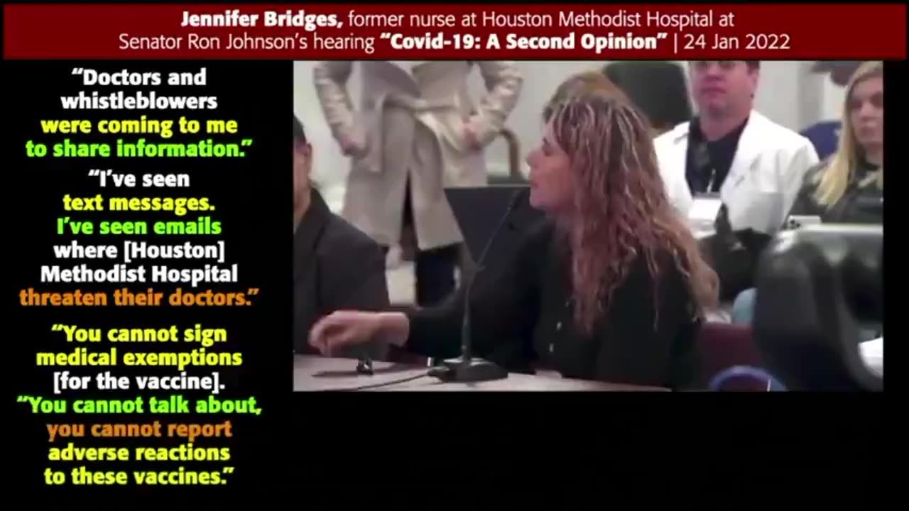 Nurse Jennifer Bridges - Hospital Threatened Doctors NOT to Write Medical Exemption for Vaccine