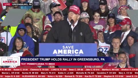 President Donald J. Trump in Greensburg, PA