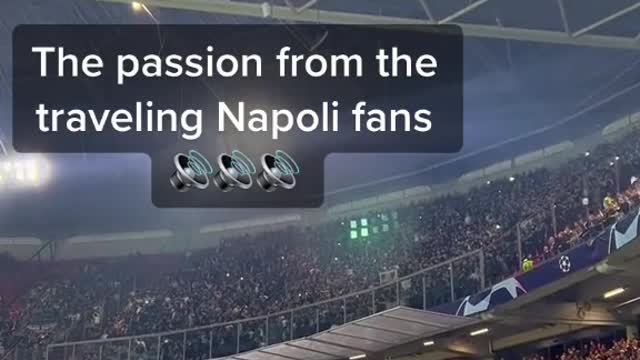 The passion from the traveling Napoli fans