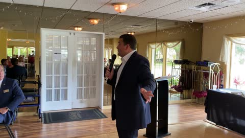 Nick Adams at SE Volusia Republican Club April 12 2022