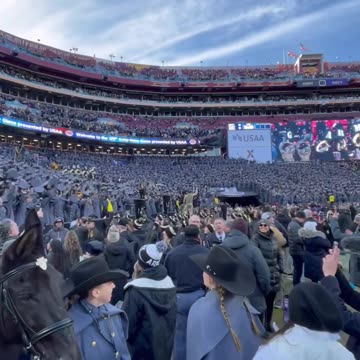Great energy at the Army Navy Game.
