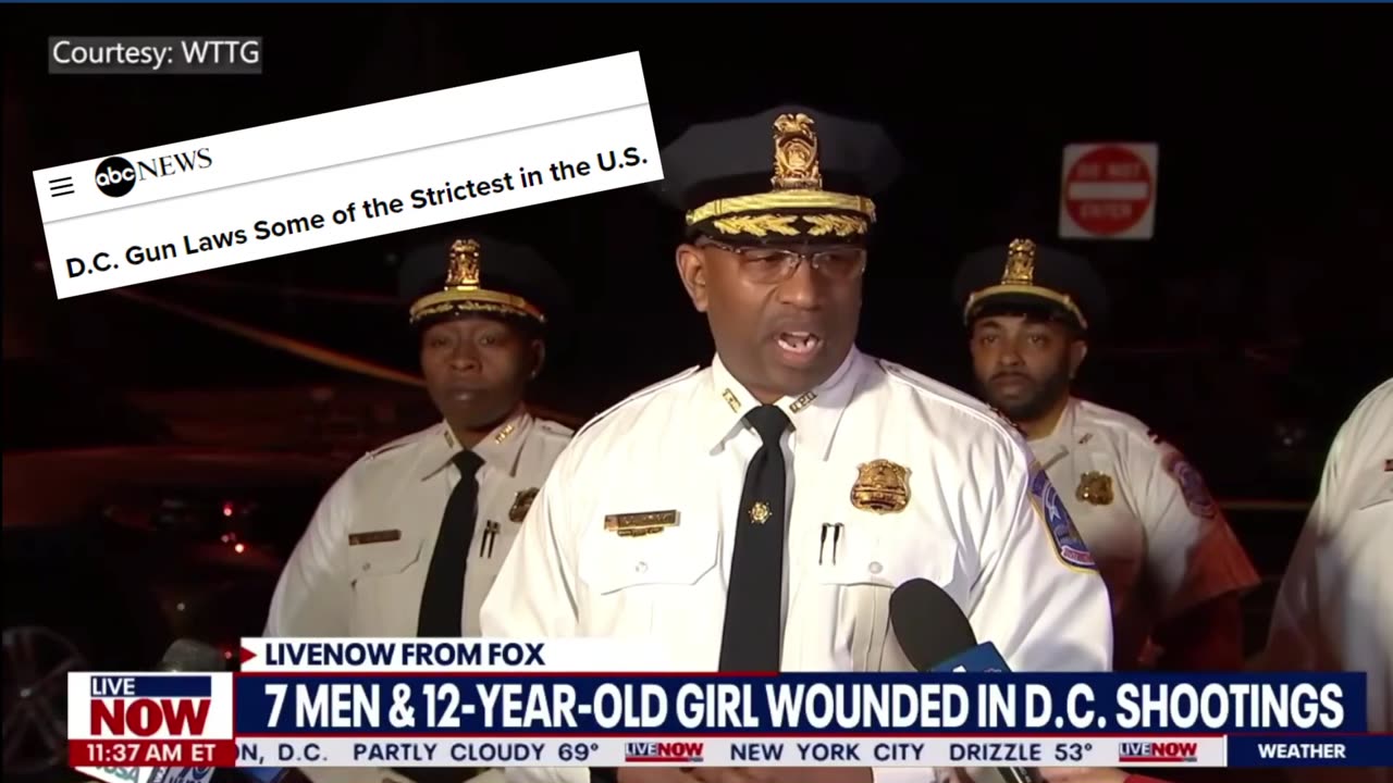 7 Men & A 12-Year Old Girl Shot In Washington D.C. Overnight | DC Has Some Of The Strictest Gun Laws
