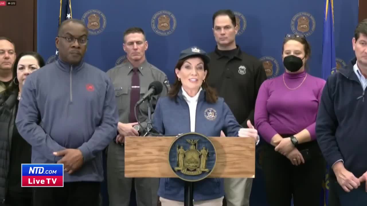 NY Governor Kathy Hochul Gives Briefing on Winter Storm