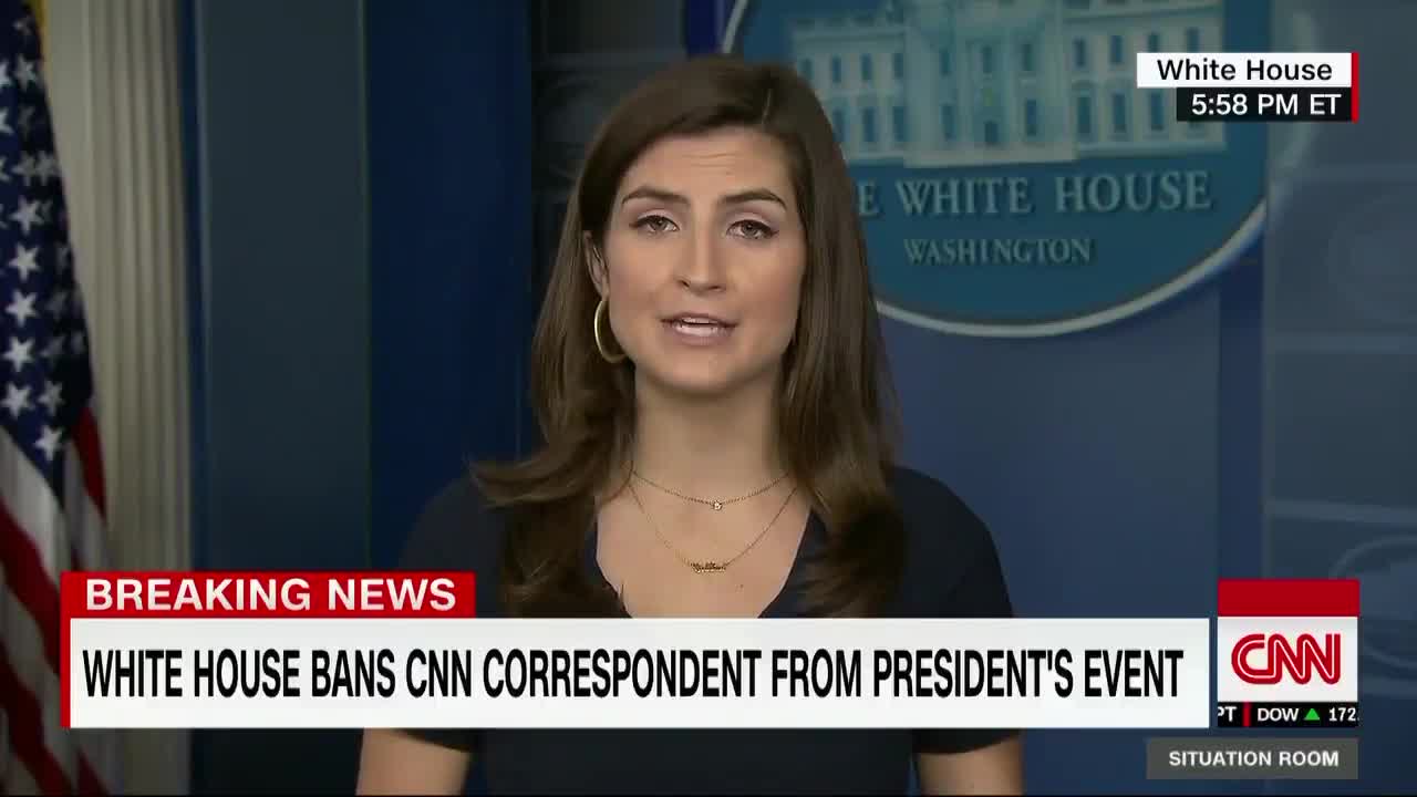 WH Claims CNN Reporter Shouted Questions & Refused To Leave — After Being Asked To Do So Repeatedly