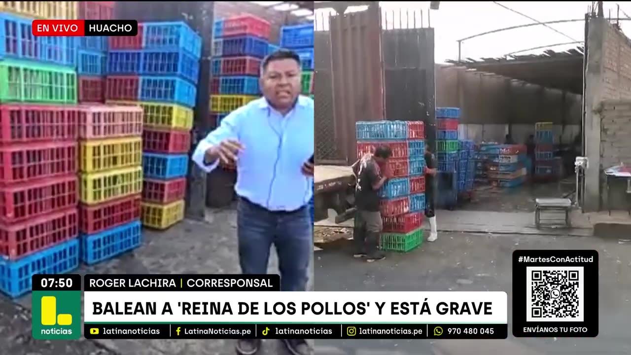 ¡Comerciante se salva de milagro! Así fue el ataque de delincuentes a 'Reina de los pollos'