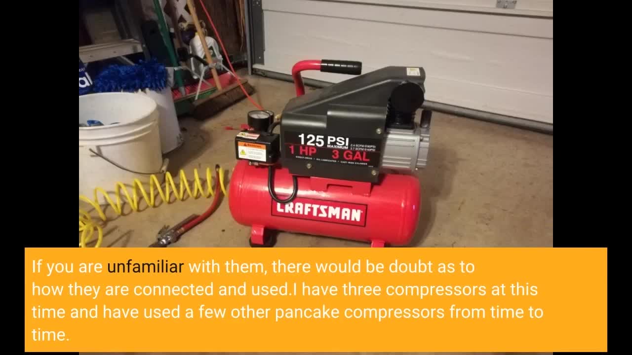 CRAFTSMAN Air #Compressor 6 Gallon Pancake-Overview