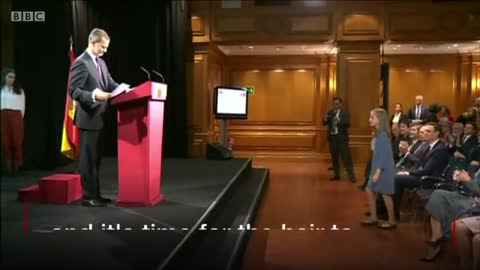 Spain's princess delivers her first speech - BBC News