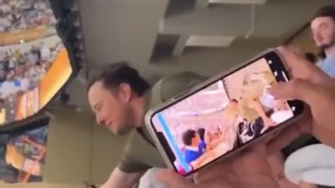 Elon Musk Shaking Everyone’s Hand at The World Cup