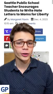 Seattle Public School Teacher Has Students Write Hate Mail to Parents Advocacy Group