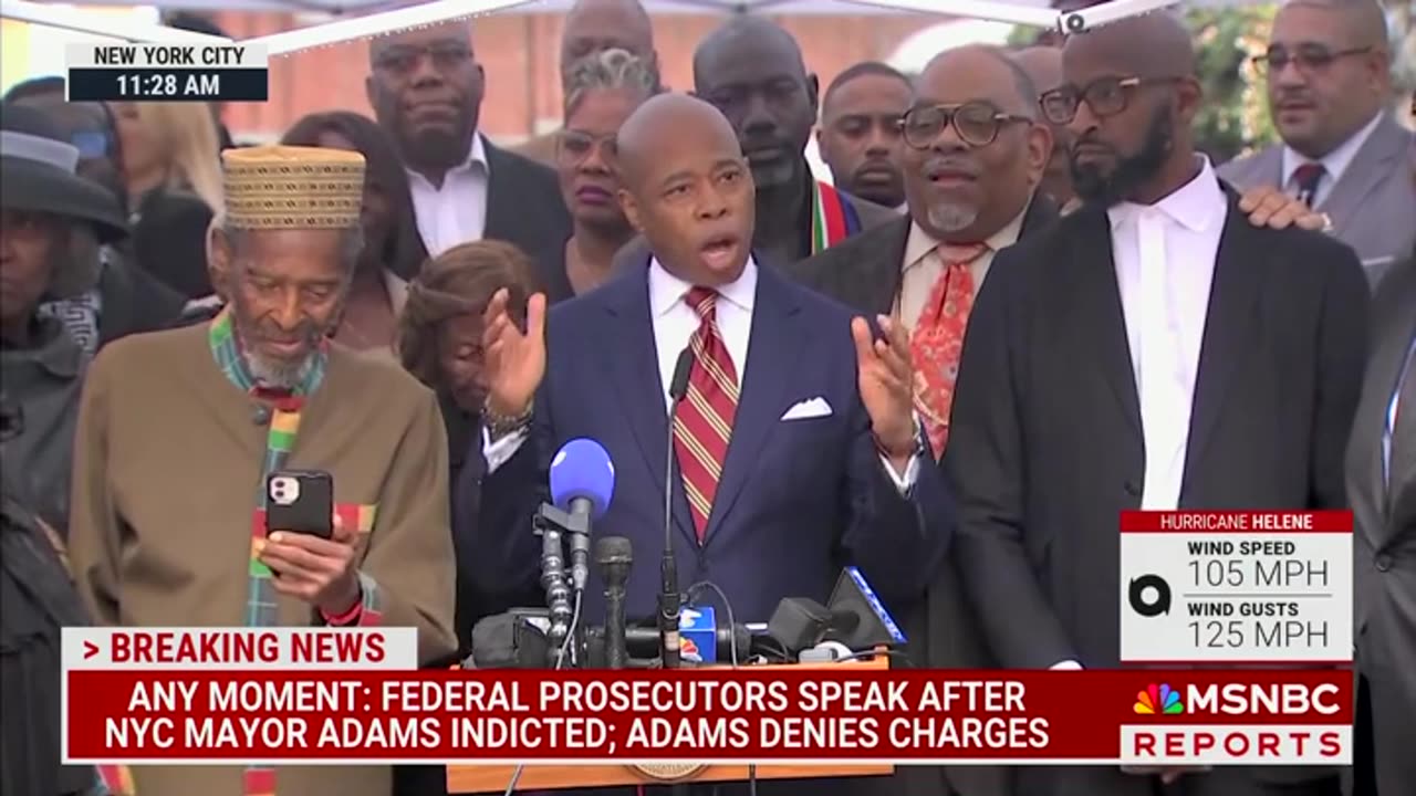 Eric Adams' Press Conference Following Federal Indictment