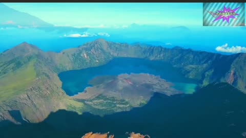 beautiful scenery pleasing to the eye.top of Mount Rinjani