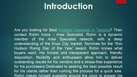 Best Property Appraisal in Tecoma