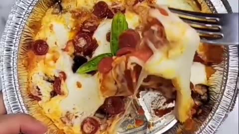 Homemade Crustless Pizza Bowl