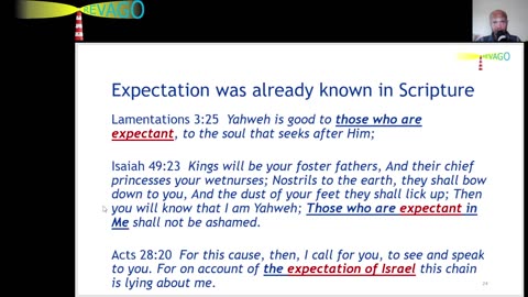 RE 328 There is an Expectation BEFORE That of Israel, Which Has Been Kept a Secret