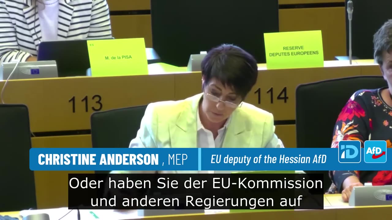 Christine Anderson, MEP (AfD) - Who lied?