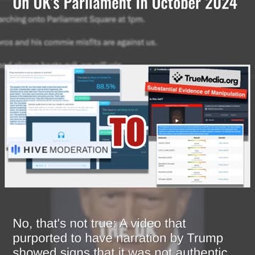 Fact Check: FAKE Trump Audio Called British Protesters To March On UK's Parliament In October 2024