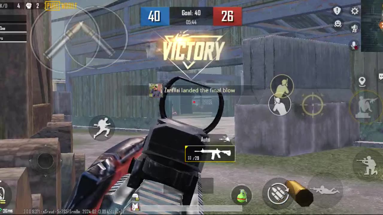 Pubg mobile TDM match iPhone vs Android