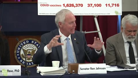 US Senator Ron Johnson Hearing, presentations on COVID-19 Vaccine Injuries, disabilities and deaths