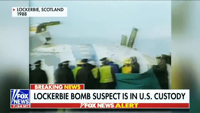 Suspect in the Lockerbie bombing is in US custody.