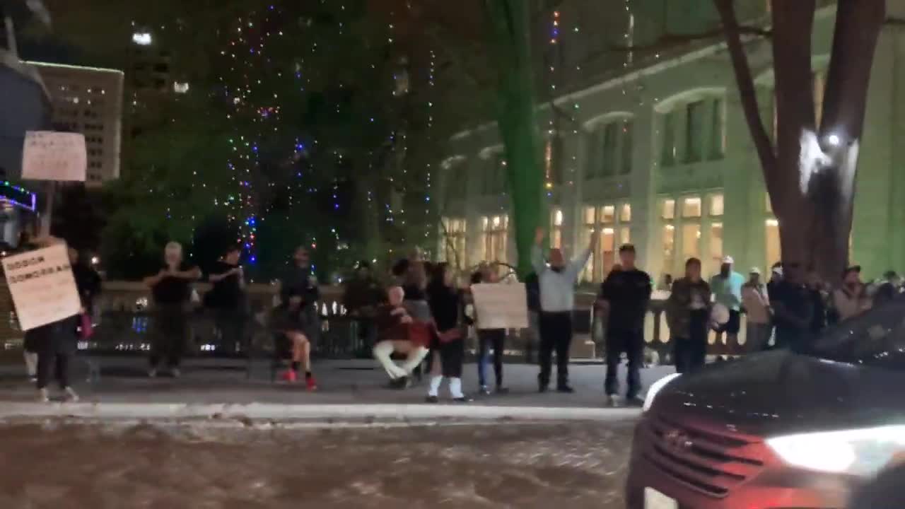 SanAntonio, texas LGBTQ activists show their support for Drag queen Christmas