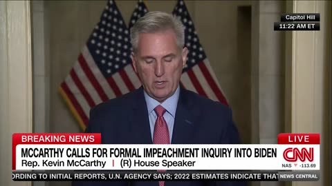 Hear Kevin McCarthy's full remarks on Biden impeachment inquiry