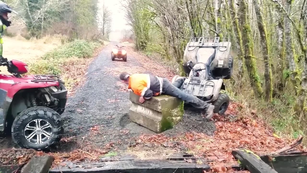 Biker Does A Full Flip On A Quadbike!