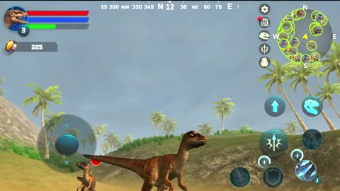 Fierce DINOSAUR fights in the game Velociraptor Simulator - Part 1