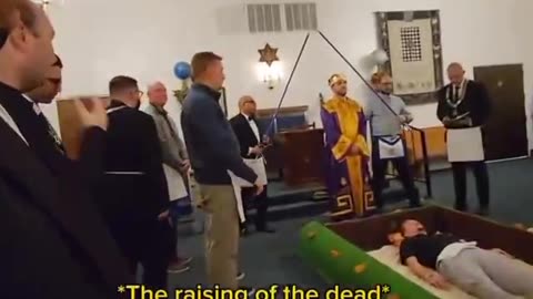 Hidden Camera Freemason Mock Death Ritual - Pt 2