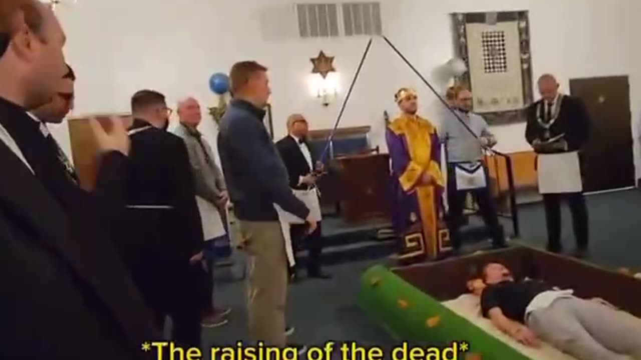 Hidden Camera Freemason Mock Death Ritual - Pt 2