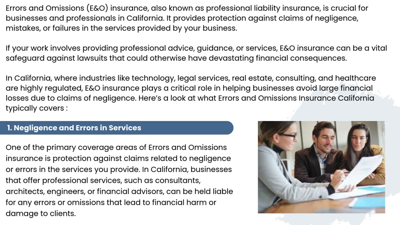 Protecting Your California Business with Errors and Omissions Insurance