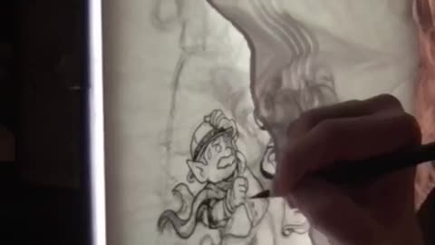 Penciling and Inking Sir Locke and Latswin