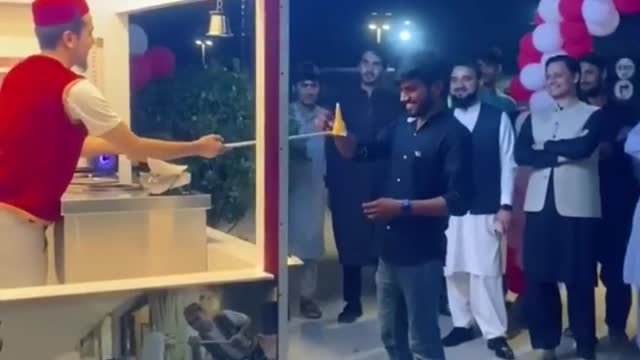 New opening day of Turkish icecream Shop in peshawar #funny #comedy #shorts