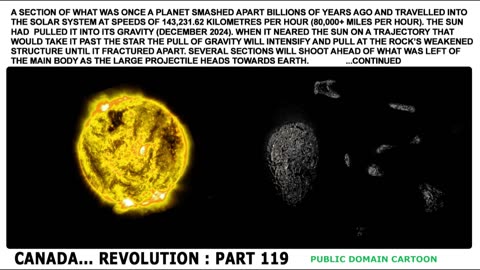 THE ASTEROID WILL BREAK UP PASSING THE SUN