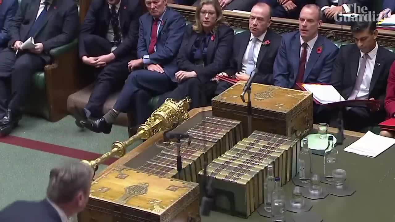 MPs nudge Rishi Sunak to speak after he appears lost in notes during PMQs