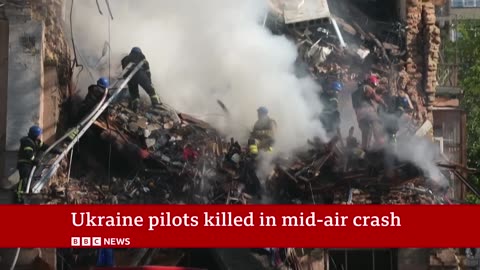 Ukrain war fighter ace and two other pilots killed inmid air crash BBC news