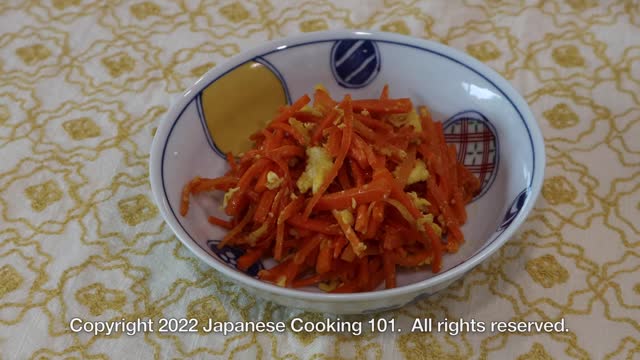 Ninjin Shirishiri Recipe - Japanese Cooking 101