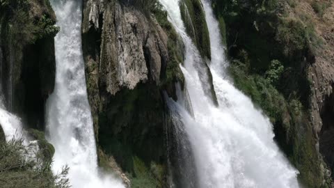 Waterfall in the Amazon jungle