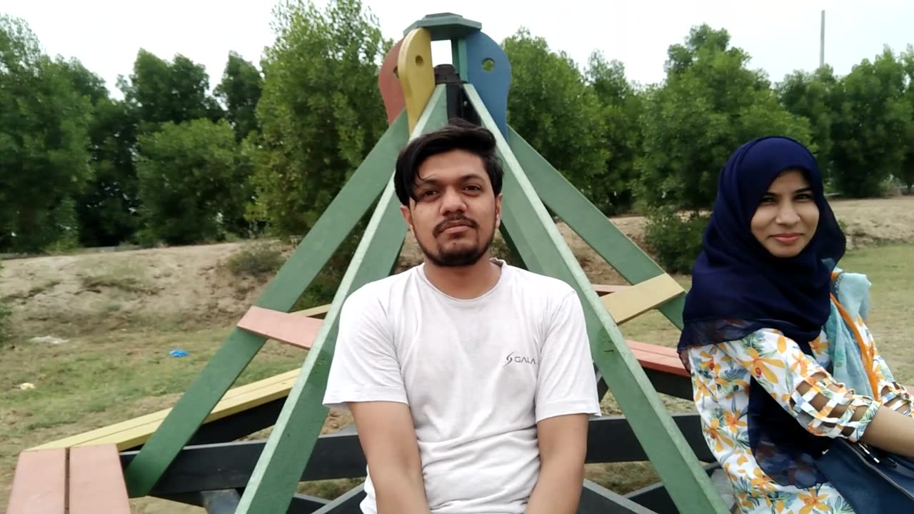 With my wife at National Park