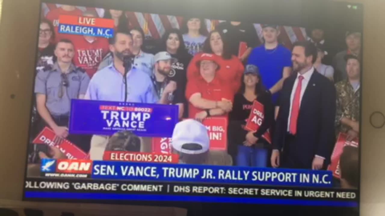 🦅 OAN rally Raleigh NC JD Vance & DJTJR justice for peanut 🥜 the squirrel 🐿