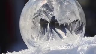 Bubble on snow