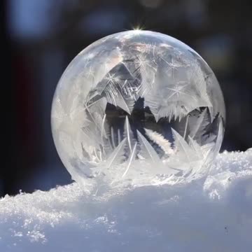 Bubble on snow