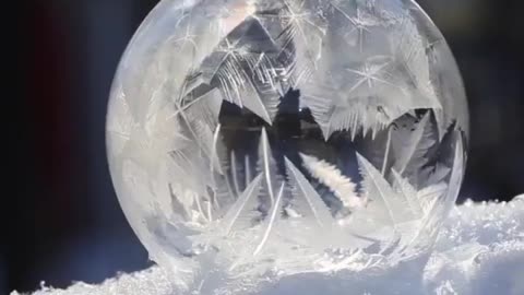 Bubble on snow