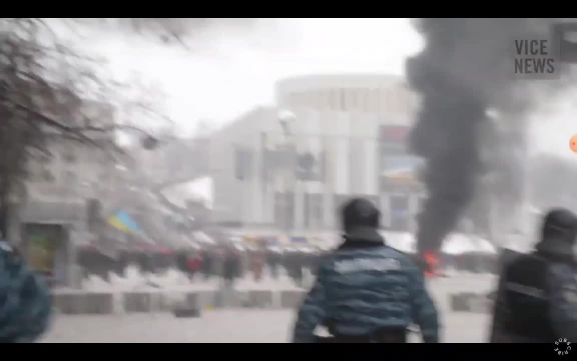 Ukraine Maidan revolution. Anti-government protests and riots