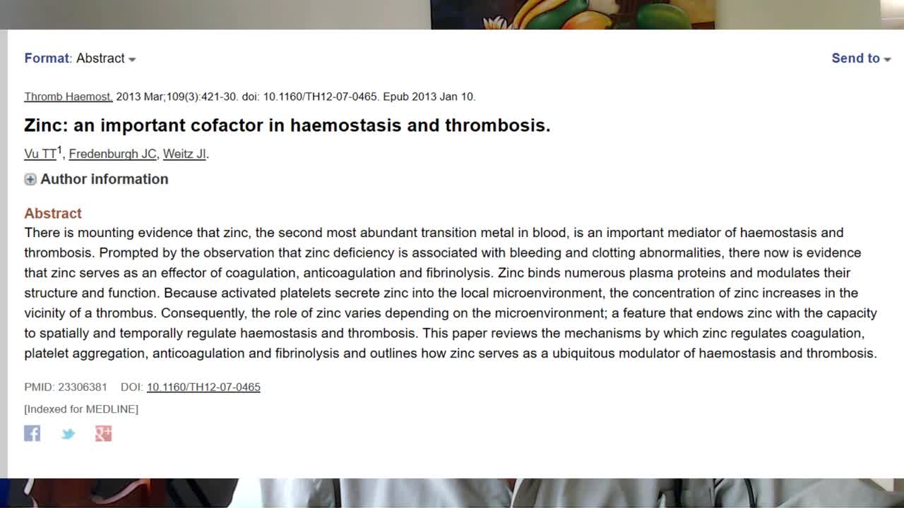 Coronavirus Blood Clots and Zinc Deficiency Part 2